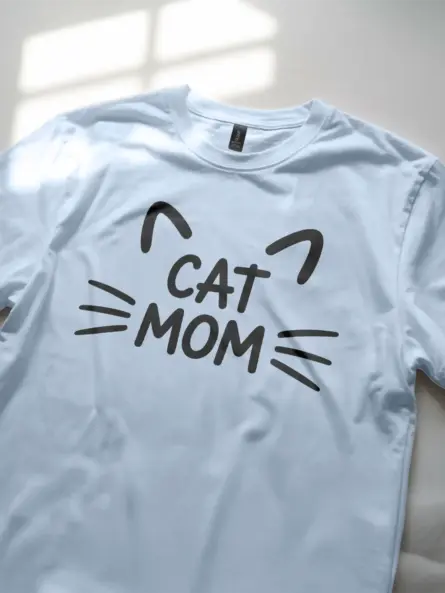 Minimalist Cat Mom T-Shirt – Cute Gift for Pet Lovers & Moms - Image 5