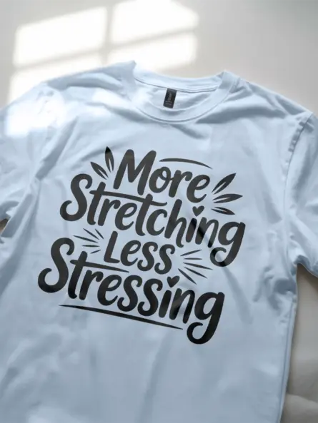 Soothing More Stretching Less Stressing T-Shirt - Image 5