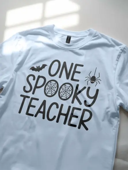 Adorable One Spooky Teacher Shirt – Halloween Tee for School Staff - Image 5