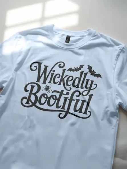 Wickedly Bootiful Halloween Shirt – Stylish Tee for Women & Girls - Image 5