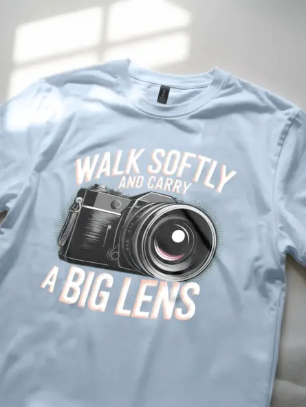 Walk Softly and Carry Power – Bold Photography T-Shirt - Image 6