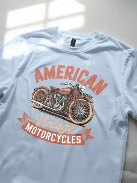 Epic American Vintage Motorcycle T-Shirt – Retro Ride Style - Image 5