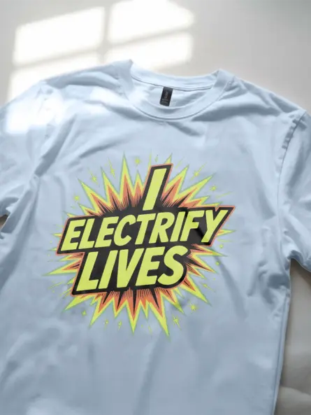 Electrician Gift Comic T-Shirt I Electrify Lives - Image 6