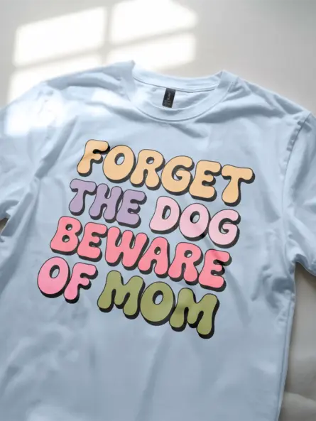 Funny Retro Beware of Dog Mom Shirt – Hilarious Gift for Pet Moms - Image 5