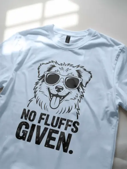 No Fluffs Given – Funny Dog Lover T-Shirt for Pet Parents - Image 6