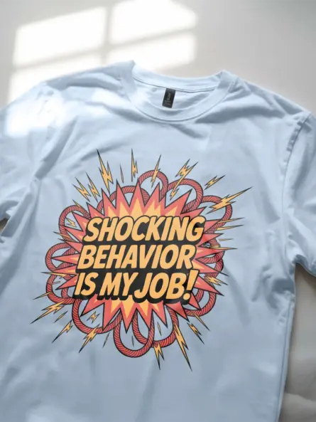 Funny Electrician Humor T-Shirt – Shocking Behavior Is My Job - Image 6