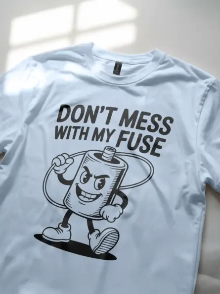 Funny Fuse Electrician T-Shirt - Image 6
