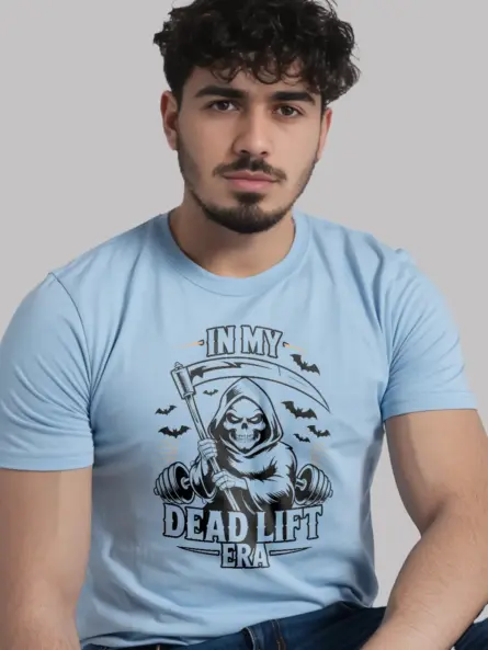 Grim Reaper Deadlift T-Shirt – Funny Powerlifting Gym Shirt for Halloween - Image 5