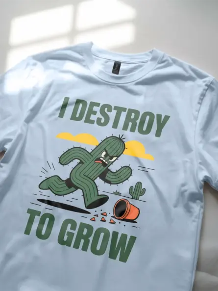 Growth Mindset Cactus T-Shirt for Mental Health Advocates - Image 5