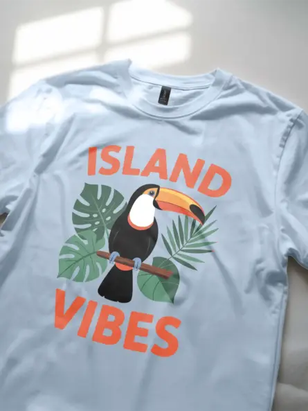 Island Vibes T-Shirt for Summer Vacation – Tropical Retro Tee - Image 5