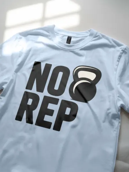 No Rep T-Shirt – Minimalist Kettlebell Workout Tee for CrossFit Athletes - Image 5