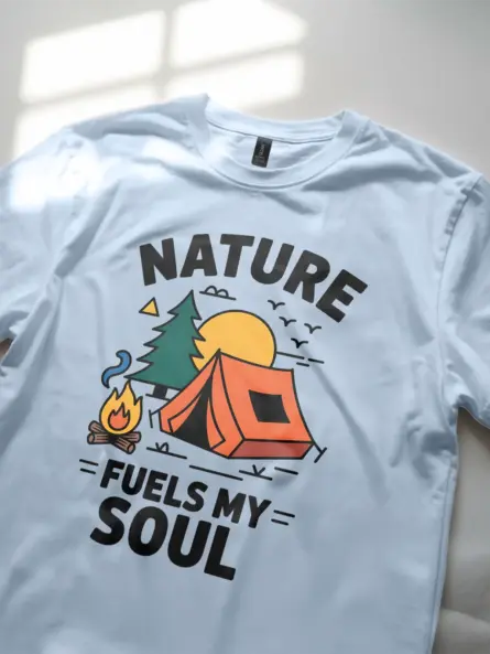 Retro Camping Nature Shirt “Nature Fuels My Soul” Design - Image 5