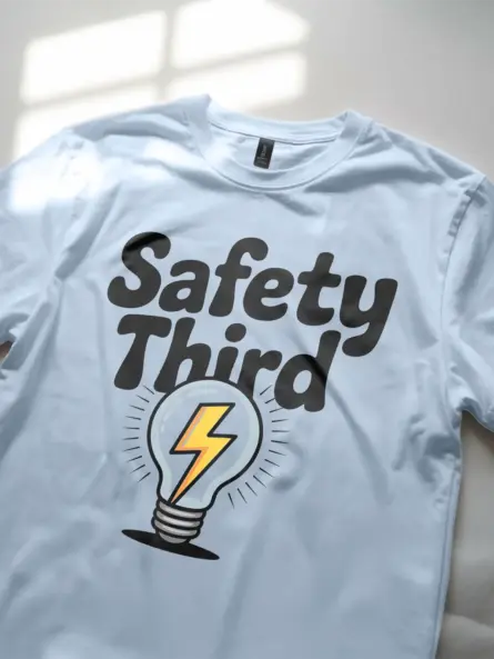 Bold Safety Third T-Shirt for Engineers & Tradesmen - Image 5