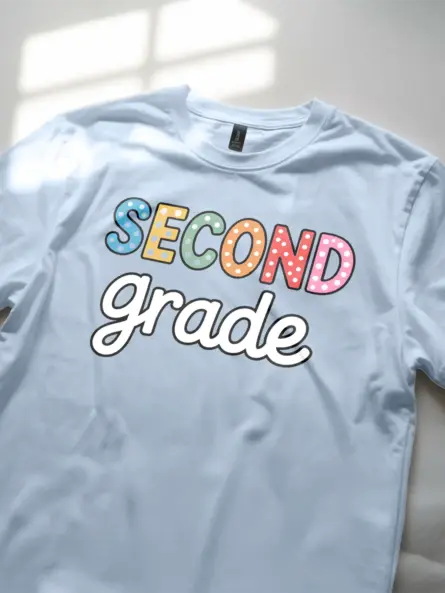 Second Grade Teacher Shirt – Colorful Back to School Tee - Image 5