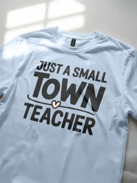 Adorable Small Town Teacher Shirt – Country School Gift Tee - Image 5