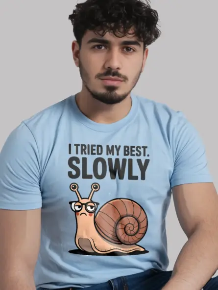 Snail Shirt – Funny Introvert Graphic Tee with Minimalist Vibes - Image 6