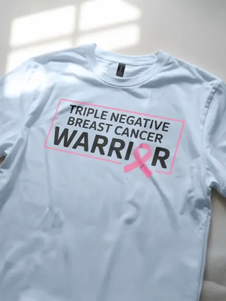 Triple Negative Breast Cancer Warrior Shirt – Clean Bold Statement - Image 8