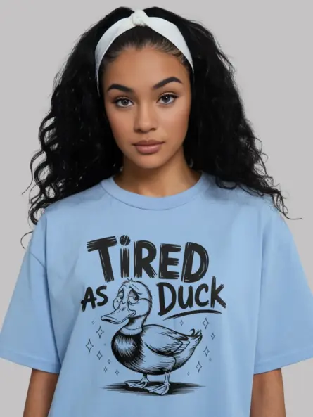 Lifestyle light blueTired As Duck Shirt tired as duck shirt
