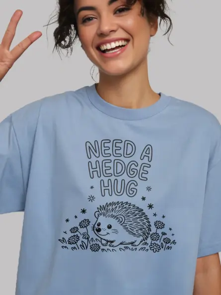 Cute Hedgehog T-Shirt – Need a Hedge Hug Tee - Image 5