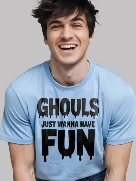 Ghouls Just Wanna Have Fun Shirt – Retro Dripping Text Halloween Tee for Partygoers - Image 5