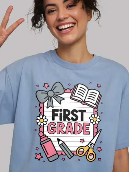 Charming First Grade Shirt – Whimsical Back to School Tee - Image 6