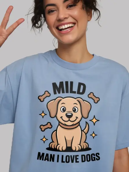 Mild Man I Love Dogs Shirt – Funny Dog Lover Tee for Men - Image 6