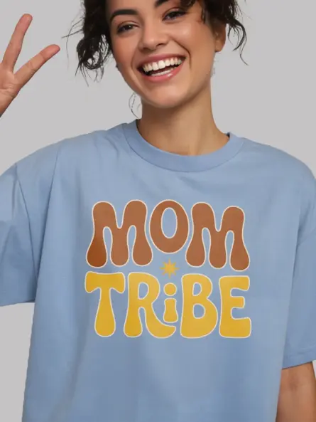 Retro Mom Tribe T-Shirt for Stylish Motherhood Groups - Image 5