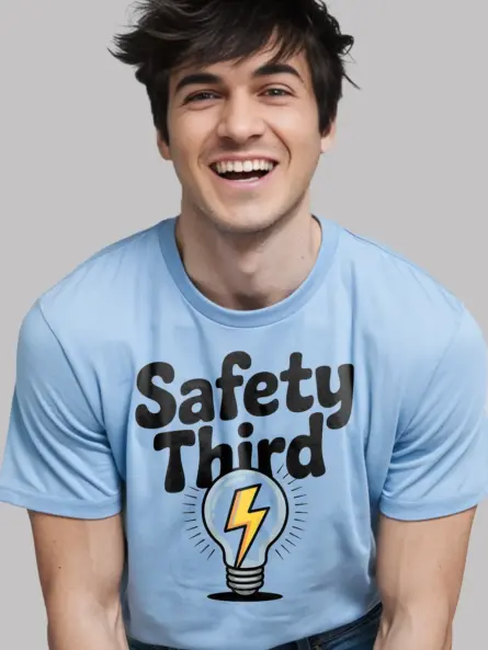 Bold Safety Third T-Shirt for Engineers & Tradesmen - Image 6