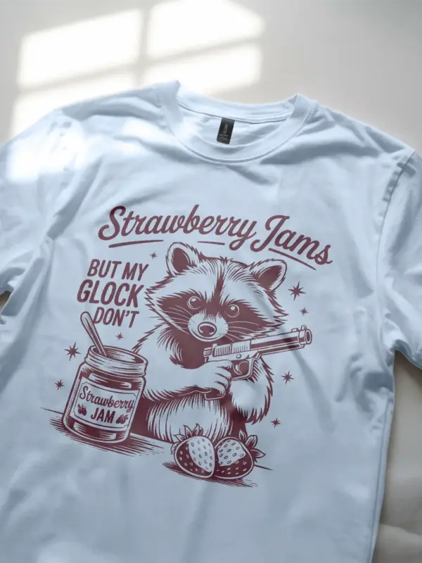 Lifestyle image light blue Sweet But Will Throw Hands Shirt for introverts