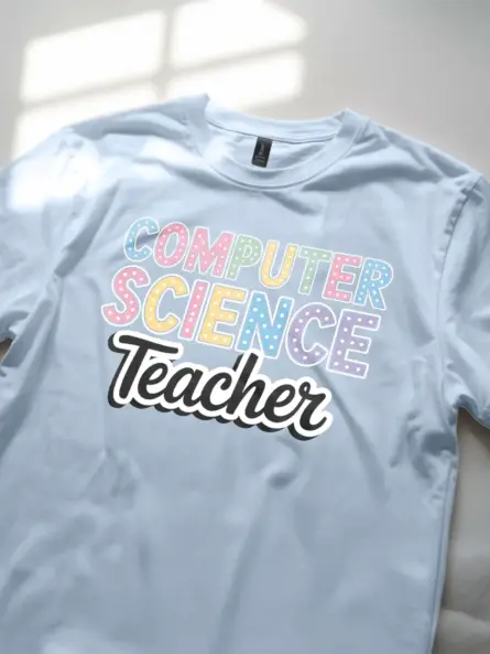 Computer Science Teacher Shirt – Pastel STEM Power Tee - Image 5