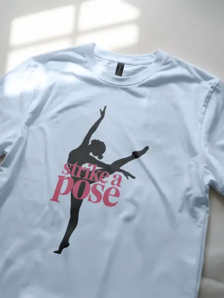 Strike a Pose Dance Pose T-Shirt for Performers & Students - Image 5