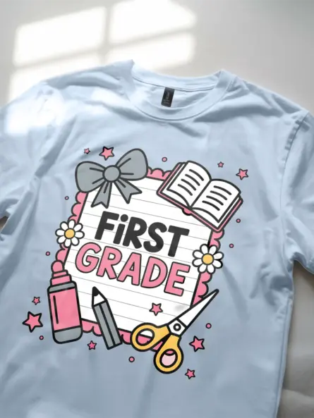 Charming First Grade Shirt – Whimsical Back to School Tee - Image 5
