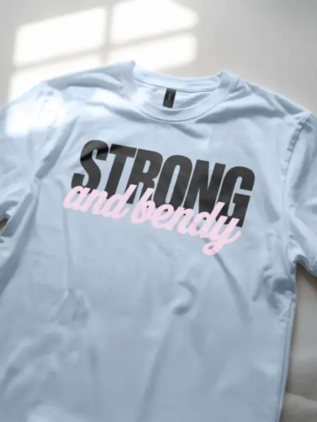 Empowering Flexibility T-Shirt – Strong and Bendy Yoga Tee - Image 5