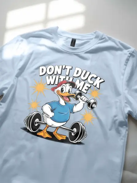 Funny Gym Duck Shirt – Don't Duck With Me Tee for Workout Lovers - Image 6