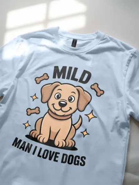 Mild Man I Love Dogs Shirt – Funny Dog Lover Tee for Men - Image 5