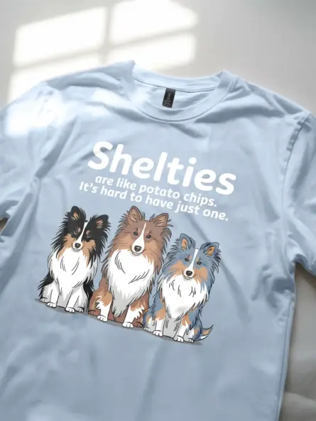 Funny Sheltie Dog Mom Shirt – Potato Chips Quote Tee for Pet Lovers - Image 5