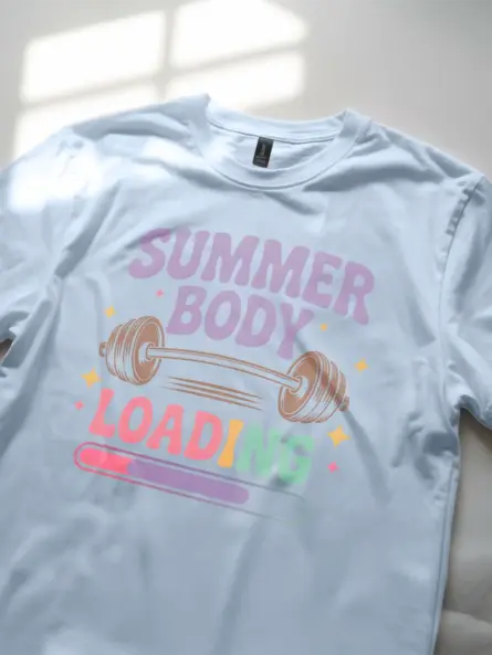 Summer Body Loading T-Shirt – Retro Gym Graphic Tee - Image 6