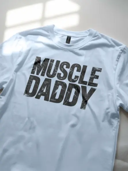 Vintage Muscle Daddy Gym T-Shirt - Image 6