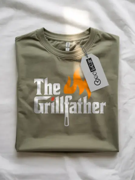 military green grill father t shirt for dad lifestyle Father's Day gift