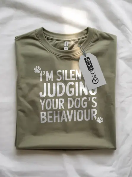 Witty Sarcastic Dog T-Shirt – Silently Judging Design for UK Dog Lovers - Image 7