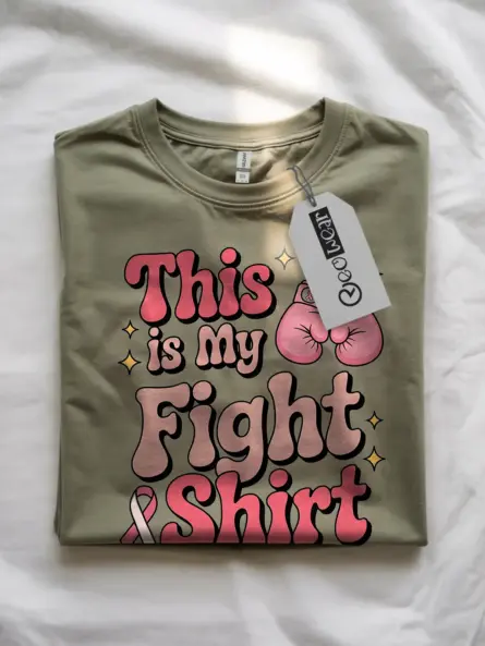 Empowering Breast Cancer Fight Shirt – “This Is My Fight Shirt” Design - Image 4
