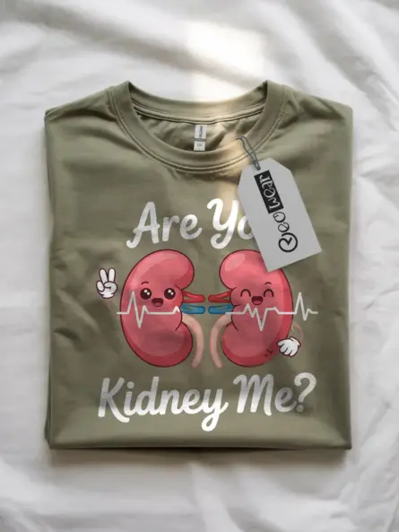 Funny Kidney T-Shirt for Medical Students – Are You Kidney Me - Image 7