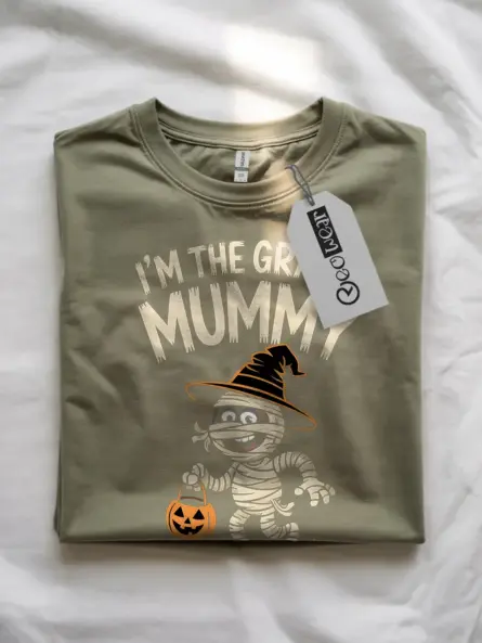 Adorable Grand Mummy Halloween Shirt for Grandma - Image 7