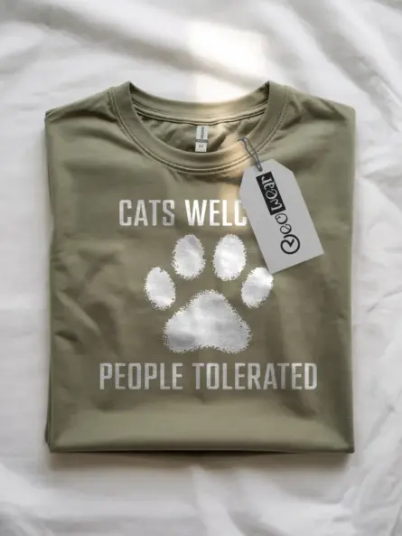 Antisocial Cat Mom Shirt – Cats Welcome Funny Tee - Image 4