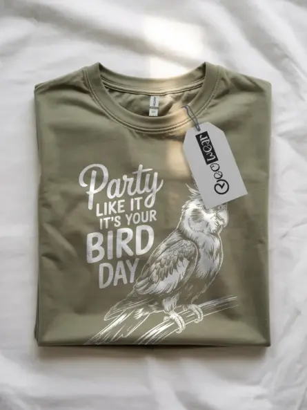 Cockatiel Birthday T-Shirt – Party Like It’s Your Bird Day Tee - Image 7