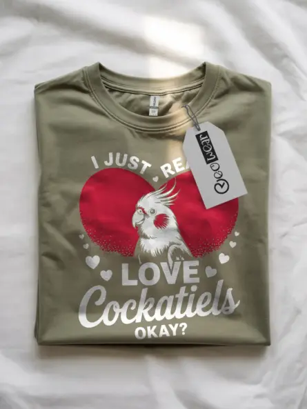 Funny Cockatiel Lover T-Shirt – Cute Bird Graphic Tee for Pet Owners - Image 7