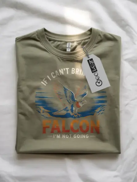 Falconer T Shirt for Sale – “If I Can’t Bring My Falcon” Graphic Tee - Image 4