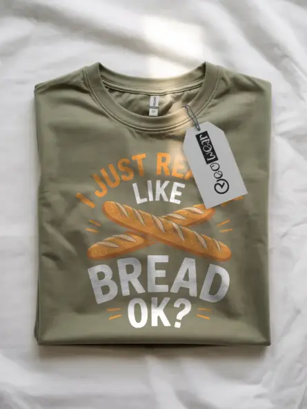 Funny Bread Lover T-Shirt – I Just Really Like Bread OK? - Image 7