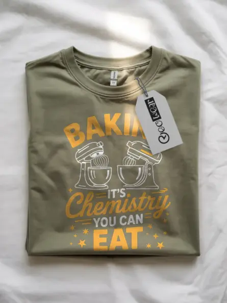 Funny Science Baking T-Shirt for Home Bakers & Chefs - Image 10