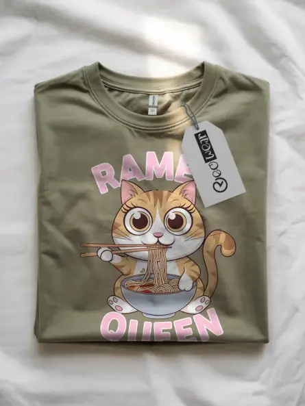 Kawaii Ramen Cat T-Shirt for Ramen & Anime Lovers - Image 10